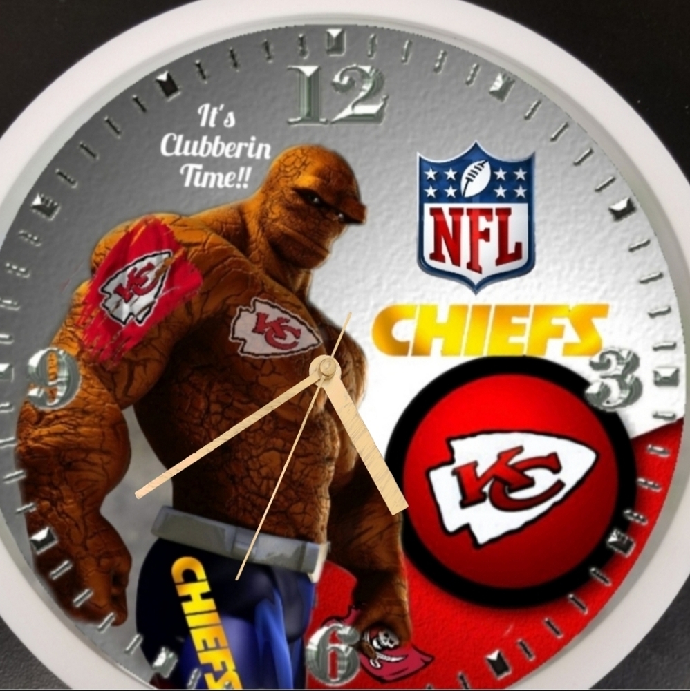 Kansas City Chiefs football the thing clock